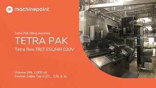 TETRA PAK Tetra Rex TR7 ESLHH 020V Tetra Pak filling machine  TETRA PAK Machines [upl. by Patrica]