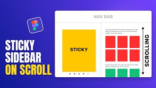 Create STICKY SIDEBAR On Scroll in Figma  Figma Tutorial [upl. by Oicnaneb]