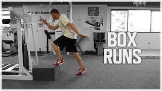 Box Sprint Plyo Box Run  Sprint Training Footwork Drills [upl. by Ashlen305]