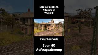 Modelleisenbahn Alterungen Wolbink Spur H0 Faller Stellwerk gealtert patiniert Weathering [upl. by Ellenar]