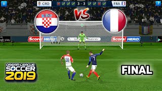 Croatia vs France  Penalty Shootout Final  Dream League Soccer 2019 Gameplay [upl. by Anaic]