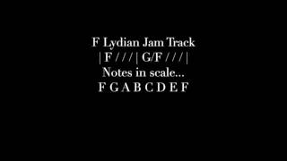 F Lydian Jam Track [upl. by Frohman]