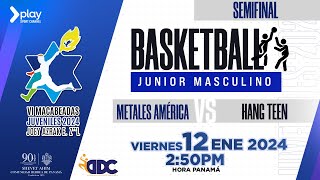 Macabeadas Juveniles 2024 Basketball Junior Masculino Metales América vs Hang Teen 12 Ene 24 [upl. by Sunil]