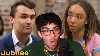 Charlie Kirk Gets DESTROYED By College Students  Hasanabi reacts to Jubilee [upl. by Fabiola286]