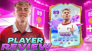 😳89 FUTURE STARS HOJLUND PLAYER REVIEW  EA FC 24 ULTIMATE TEAM [upl. by Jecon690]