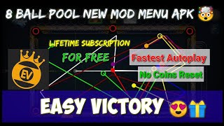 Free EasyVictory 8 Ball Pool Hack Autoplay  EasyVictory Life Time Subscription For Free 2024 [upl. by Frulla254]