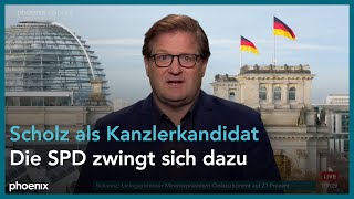 phoenix nachgefragt mit Michael Bröcker zur Kanzlerkandidatur von Olaf Scholz am 251124 [upl. by Adidnere]