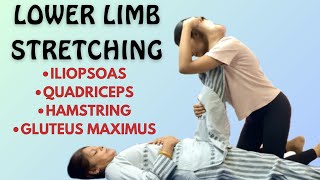 Stretching  Lower Limb Muscles  part1 [upl. by Helgeson407]