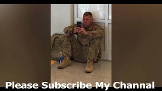 Soldier stuck at the airport watches wife give birth on Facetime [upl. by Nnyledam819]