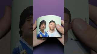 Diego Maradona amp Lionel Messi Singing quotDeath Bedquot FlipBook argentina flipbook shorts [upl. by Horn446]