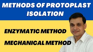 Methods for isolation of protoplast Mechanical and Enzymatic  Plant Biotechnology [upl. by Aggri]