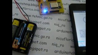 AITHINKER quottestboardquot cu ESP826612E si IoTapk [upl. by Eniamaj]