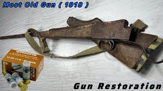 Most Old Gun 1918 Gun Restoration  Most antique 12 gauge shotgun restoration  Gun ￼Restoration [upl. by Hughie642]