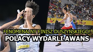 Fenomenalny FINISZ Duszyńskiego Polacy WYDARLI AWANS na OSTATNICH METRACH [upl. by Aikenat910]