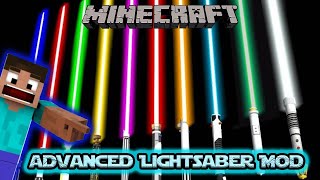 Minecraft  Advanced Lightsabers Mod [upl. by Ahsinnod]