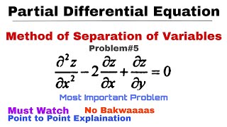 33 Method of Separation of Variables  Complete Concept amp Problem5  PDE  Most Important [upl. by Fancie804]