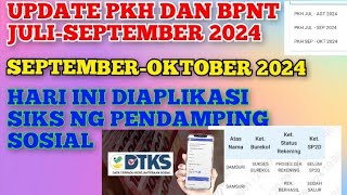 SEPERTI APAKAH STATUS PKH DAN BPNT JULISEPTEMBER SEPTEMBEROKTOBER 2024 DI APLIKASI SIKS NG [upl. by Mcspadden491]