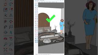 Create an outstanding modern bedroom design in SketchUp by utilizing the 1001bit Tools plugin [upl. by Creight529]