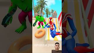 Not Hulks wife  Funny Marvel Toys SpiderMan  Marvel Animation spiderman shorts [upl. by Ynaffi]