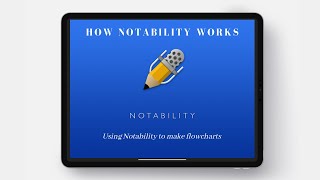 How Notability Works  Making Flowcharts With Notability 2021 [upl. by Nosreh]