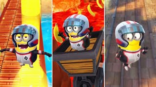 Racer Minion Runs a Marathon at Minion Beach The Volcano amp Freedonia  Despicable Me Minion Rush [upl. by Iveson691]