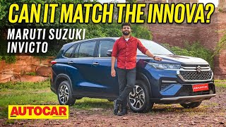 2023 Maruti Suzuki Invicto review  Innova with a twist  First Drive  Autocar India [upl. by Lekcar]