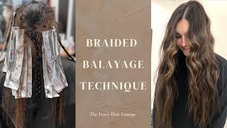 Braided Balayage The Ultimate LivedIn Color Technique [upl. by Bibi]