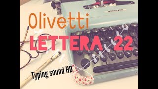 Restored Olivetti Lettera 22 [upl. by Cecelia]