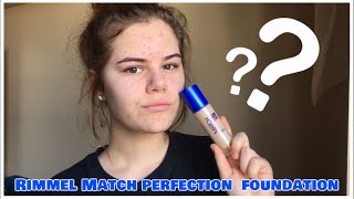 Rimmel Match Perfection Foundation Review EvasWorlds [upl. by Ahsillek]