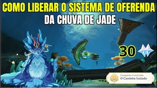 COMO LIBERAR O SISTEMA DE OFERENDA DA CHUVA DE JADE RESIDÊNCIA DAIS CARMESIM GENSHIN IMPACT [upl. by Etnecniv]