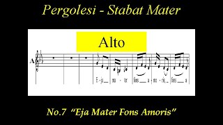 Pergolesi Stabat Mater  7 Eja mater  Alto [upl. by Yenobe785]