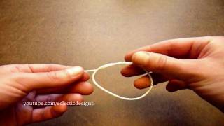 How to Tie Four Basic Knots  Jewelrymaking Techniques [upl. by Epner]