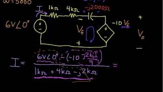 AC ExampleDependent Voltage Source Part 1 [upl. by Eveivaneg]