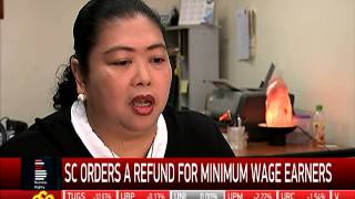 SC orders income tax refund for minimum wage earners [upl. by Nyleahs]