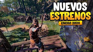 TOP 10 PRÓXIMOS JUEGOS que llegarán en Enero 2024 ✅ [upl. by Ainak]