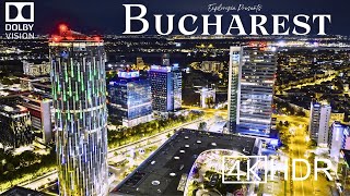 Bucharest Romania 🇷🇴 in 4K HDR ULTRA HD 60 FPS Dolby Vision™ Drone Video [upl. by Siram]