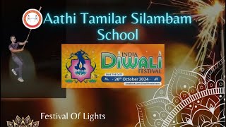 India Diwali Festival Silambam performance by Aathi Tamilar Silambam School [upl. by Joan]