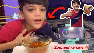 Spicy ramen challenge🔥🥹  study vlog📚 Vlog 14 [upl. by Notgnilra]