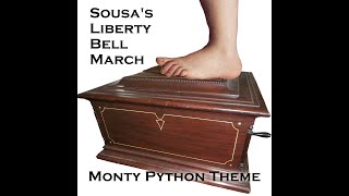 Liberty Bell March on 1902 Regina 155quot Double Comb Music Box  Monty Python Intro [upl. by Jamnes]