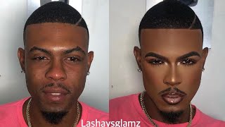 Male makeup transformation 🔥X new tricks [upl. by Yokum]