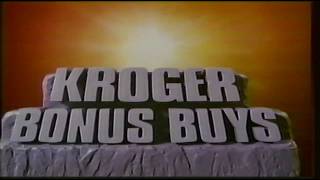 Kroger Bonus Buys Commercial 1990 [upl. by Nosnevets]