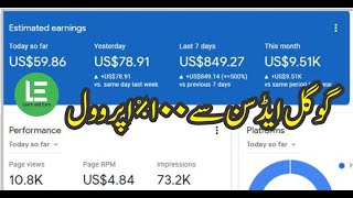 Google AdSense Active Dashboard Latest Method [upl. by Moule]