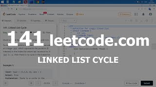 Разбор задачи 141 leetcodecom Linked List Cycle Решение на C [upl. by Catto]