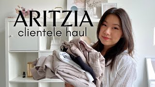 ARITZIA TRY ON HAUL ✨  Aritzia Clientele Sale 2023 [upl. by Marylinda]