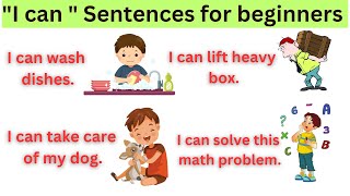 I can sentences for beginners usuage of can  English sentences [upl. by Ulphi]