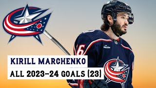 Kirill Marchenko 86 All 23 Goals of the 202324 NHL Season [upl. by Nairim]