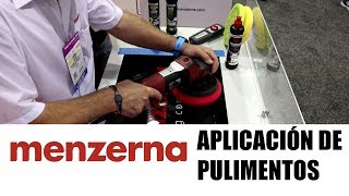 Cómo pulir un coche con pulimentos de Menzerna  SEMA SHOW 2017 [upl. by Aisetra]