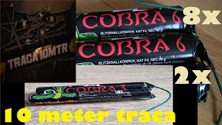 8X COBRA 6🧨 AFSTEKEN 💥🧨2XCOBRA 3 amp💥💥 TRACA 10 METER🎆VUURWERKFIREWORKS [upl. by Moreland864]