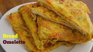 BREAD OMELETTE  Perfect Fluffy Bread Omelet  How to make Bread Omelet in telugu VismaiFood [upl. by Ynad]