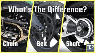 Chain Drive vs Belt Drive vs Shaft Drive in Motorcycles  Which is Better [upl. by Heyes]